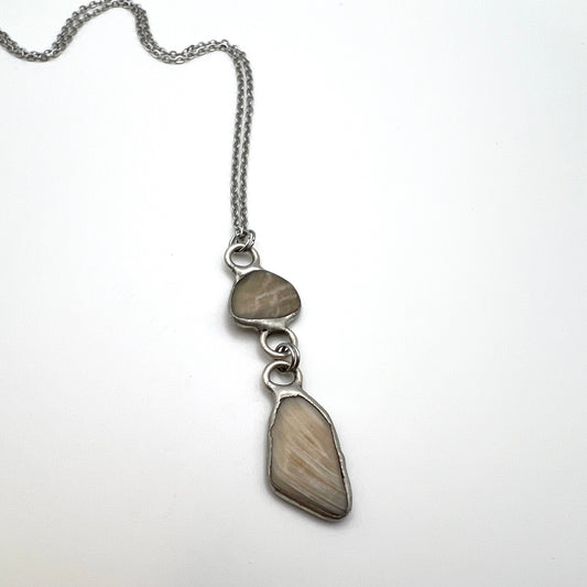 Tiffany Soldered Oregon Coast 2-drop Shell Pendant