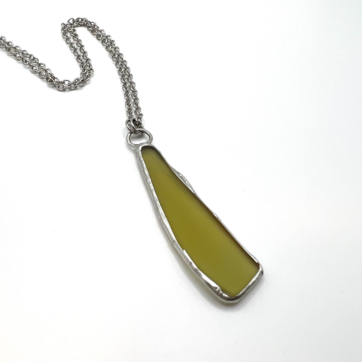 Tiffany Soldered Recycled Willamette Valley Chardonnay Wine Bottle Pendant Necklace